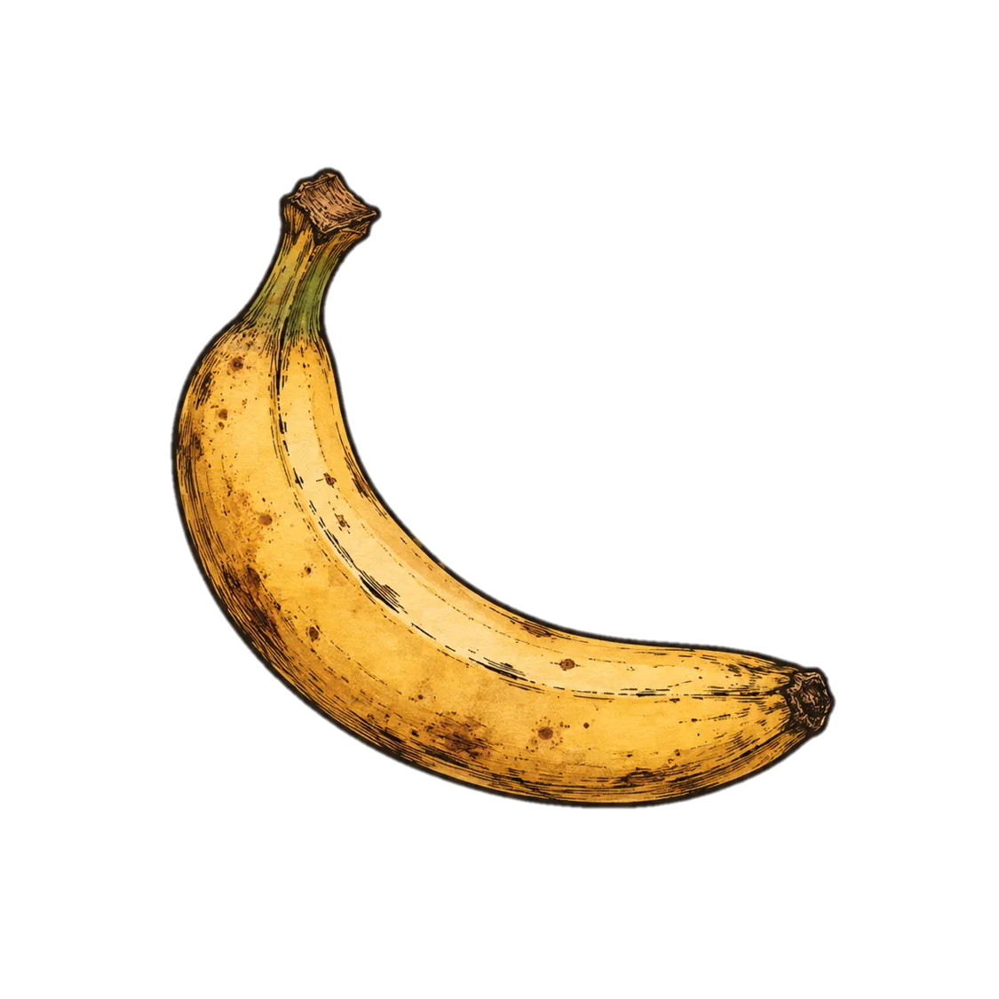 a suspicious banana